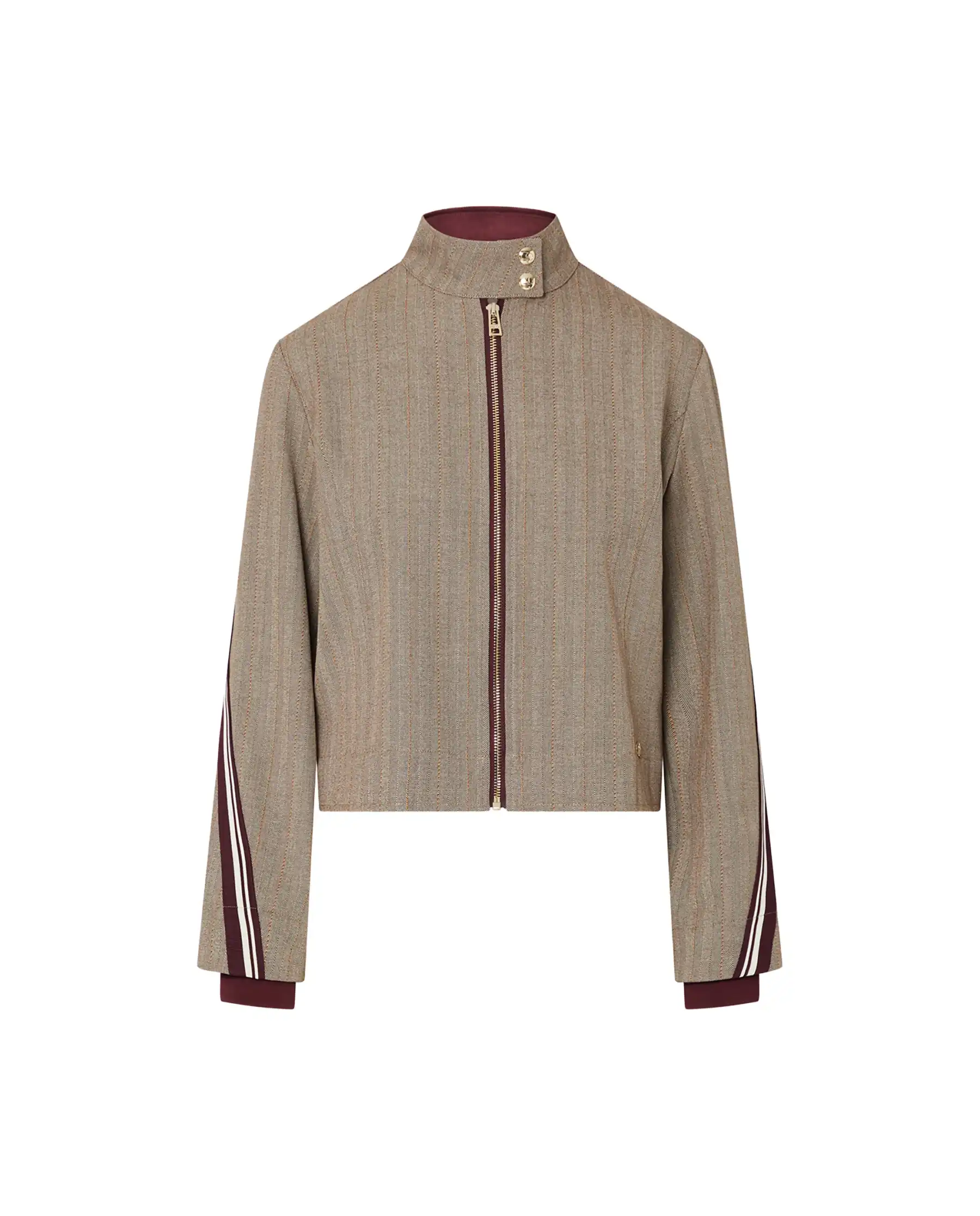 LIU JO GIACCA CON TAPE BICOLOR BEIGE