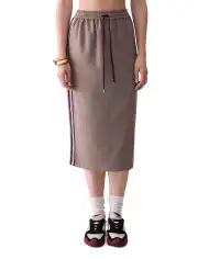 LIU JO GONNA MIDI CON TAPE LATERALE BEIGE
