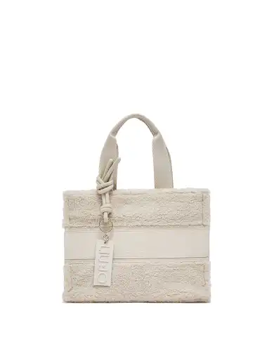 LIU JO BORSA TOTE IN TEDDY PANNA