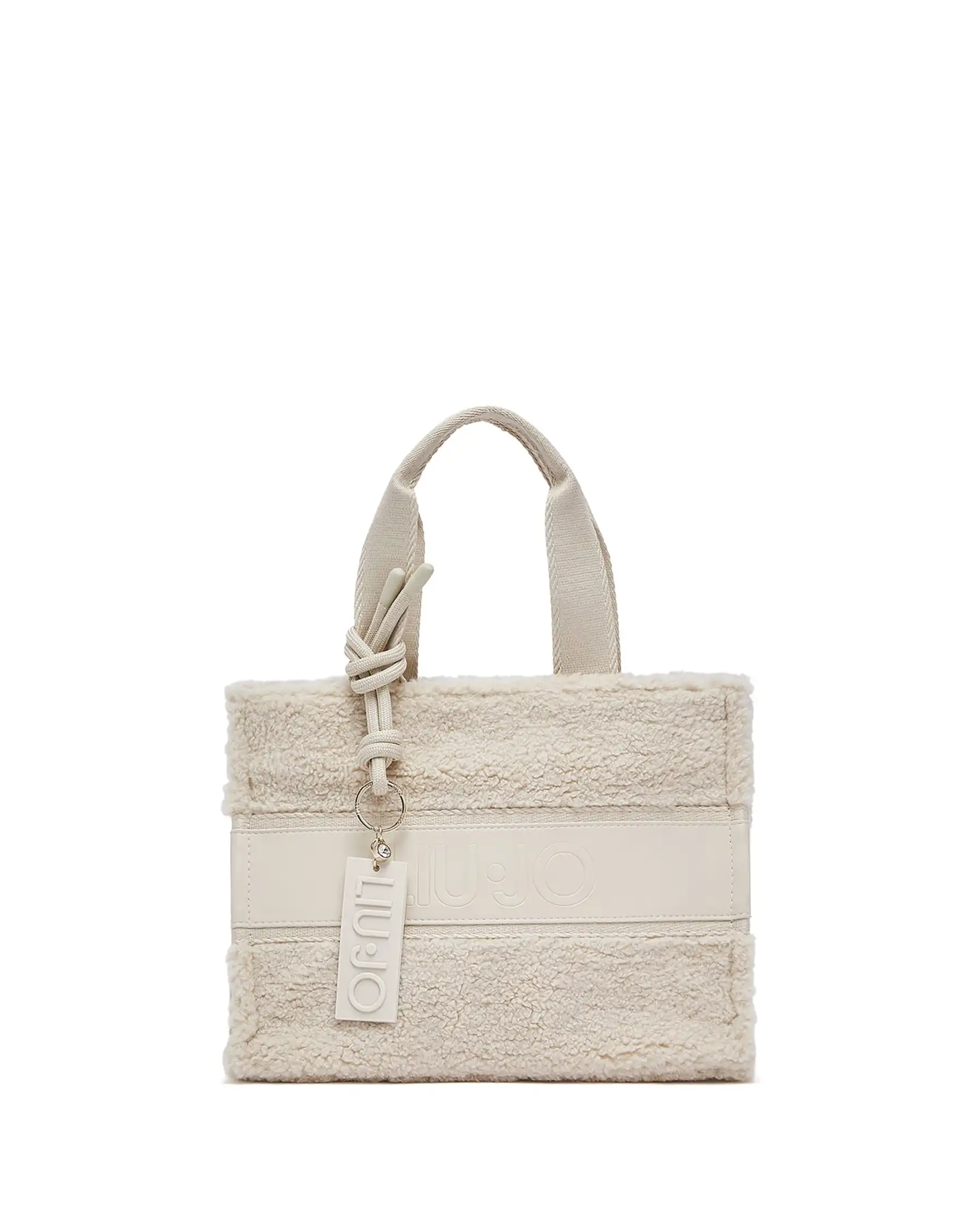 LIU JO BORSA TOTE IN TEDDY PANNA