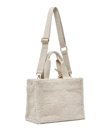 LIU JO BORSA TOTE IN TEDDY PANNA