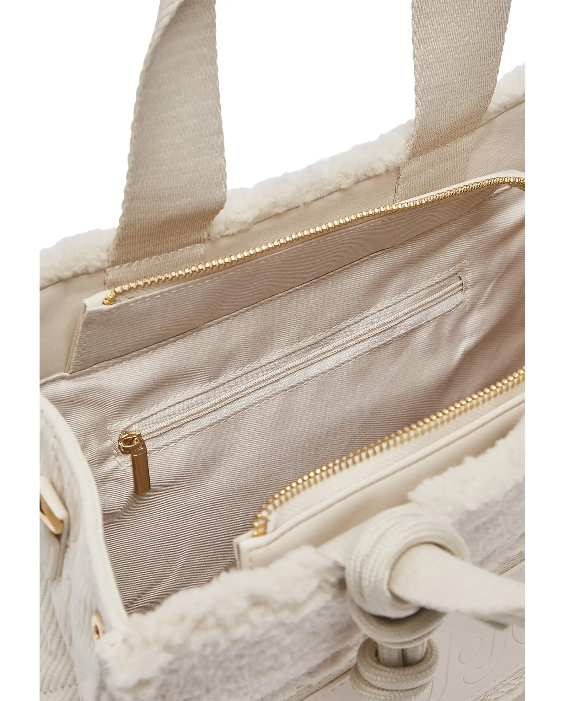 LIU JO BORSA TOTE IN TEDDY PANNA