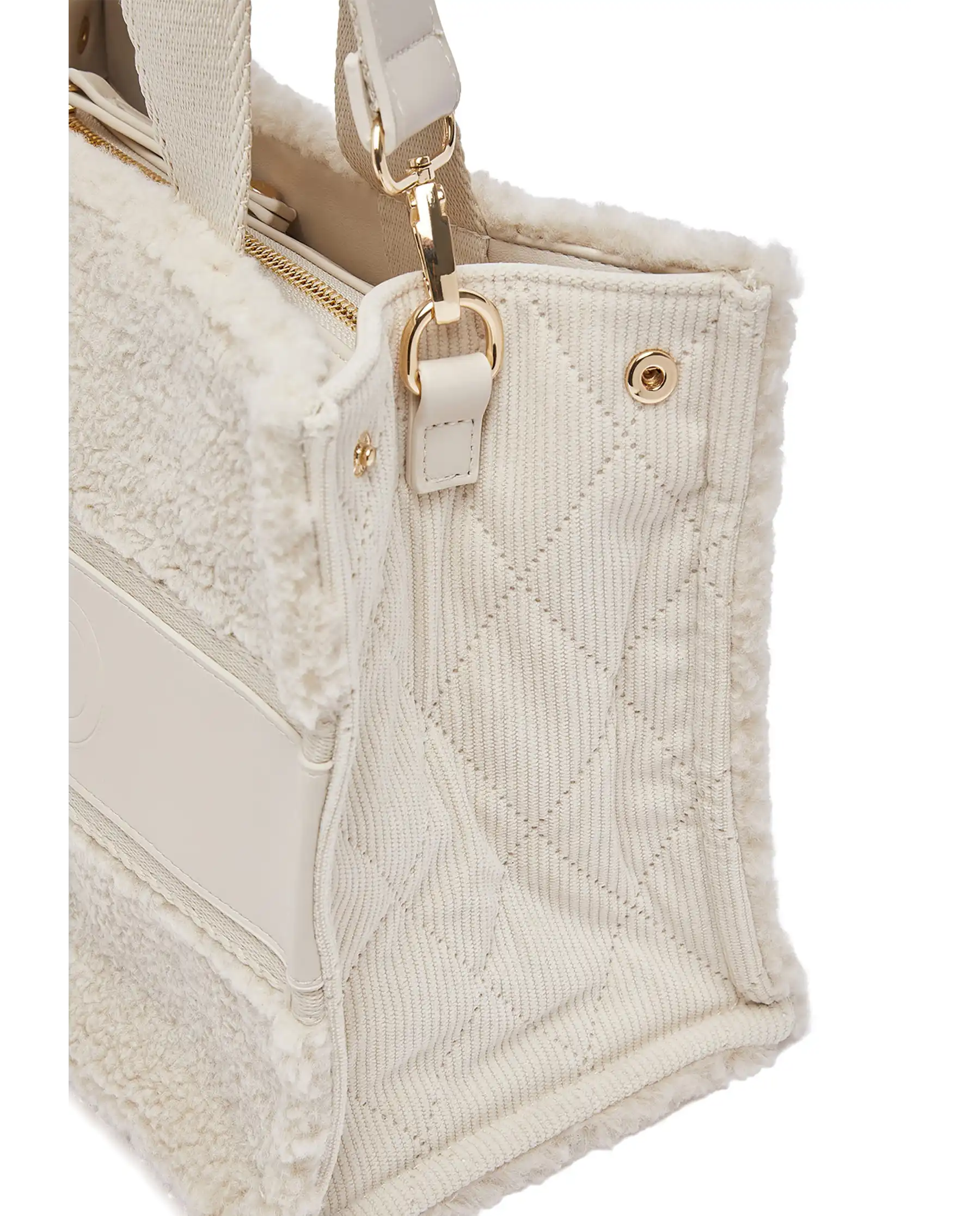 LIU JO BORSA TOTE IN TEDDY PANNA