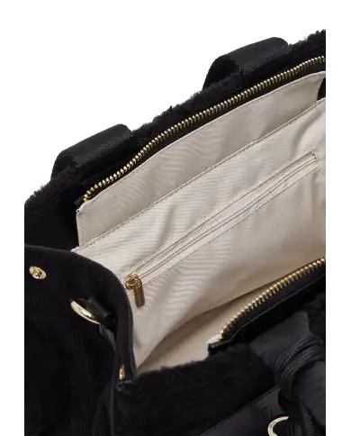 LIU JO BORSA TOTE IN TEDDY NERO