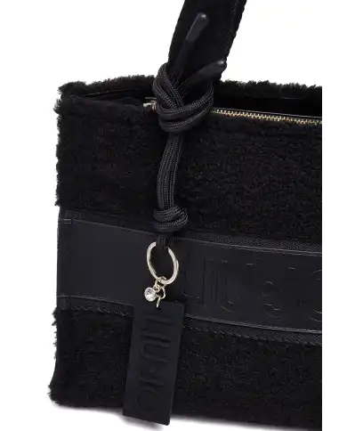LIU JO BORSA TOTE IN TEDDY NERO