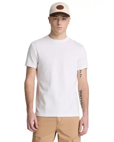 TIMBERLAND T-SHIRT SHORT SLEEVES TEE BIANCO