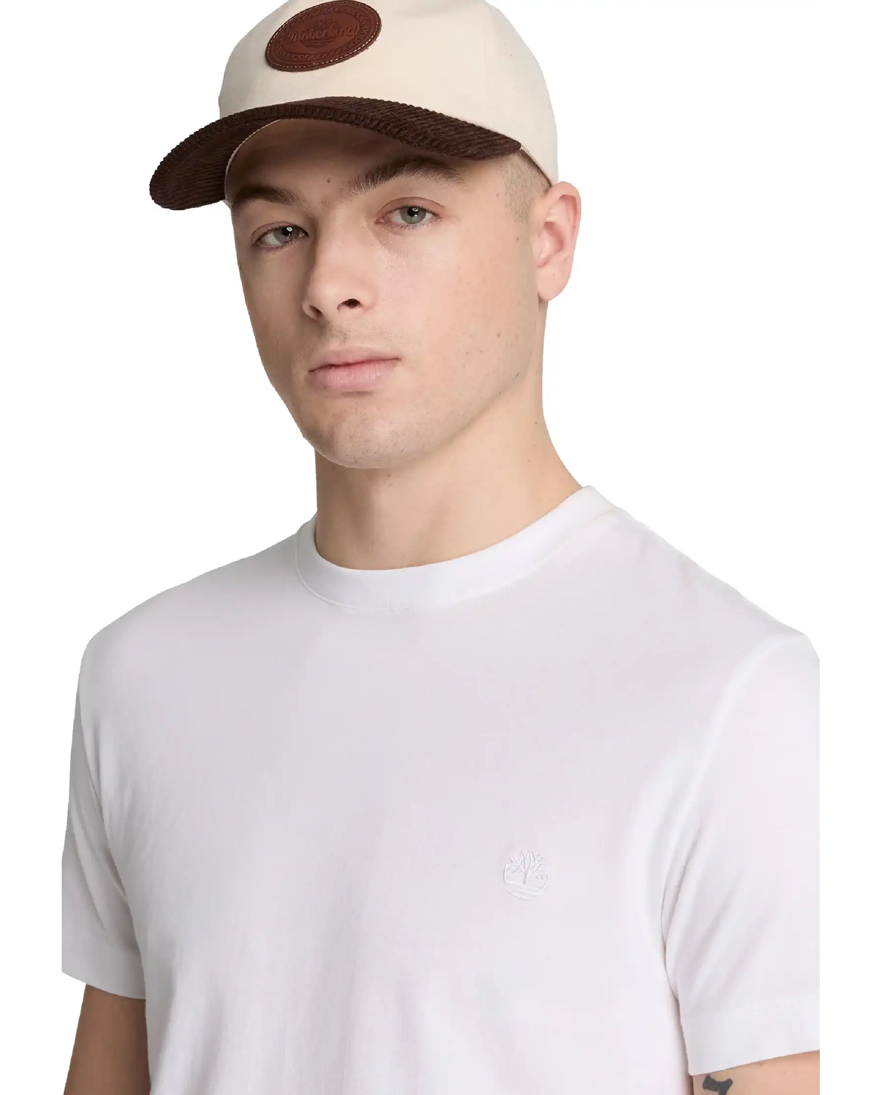 TIMBERLAND T-SHIRT SHORT SLEEVES TEE BIANCO
