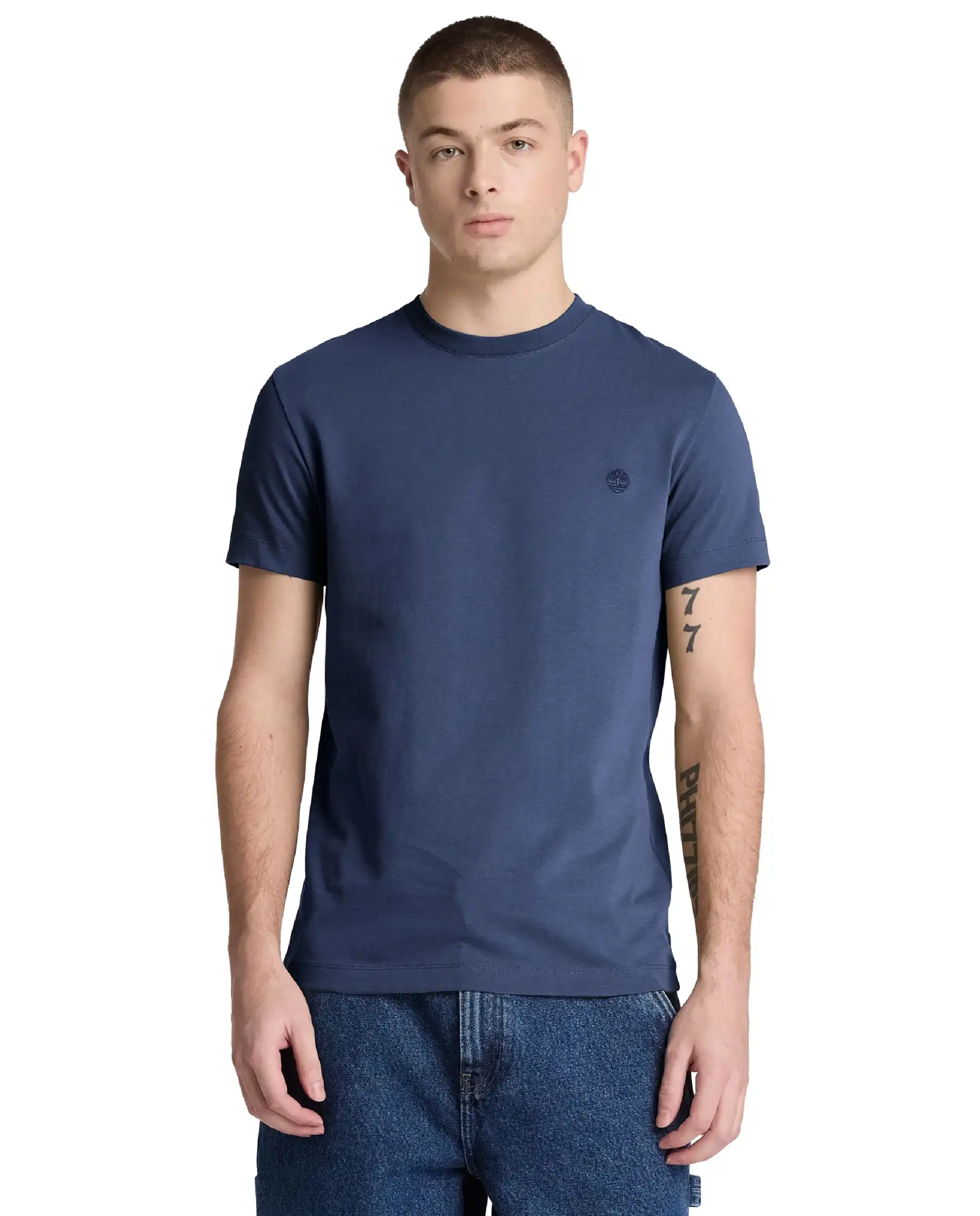 TIMBERLAND T-SHIRT SHORT SLEEVES TEE BLU
