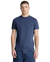 TIMBERLAND T-SHIRT SHORT SLEEVES TEE BLU