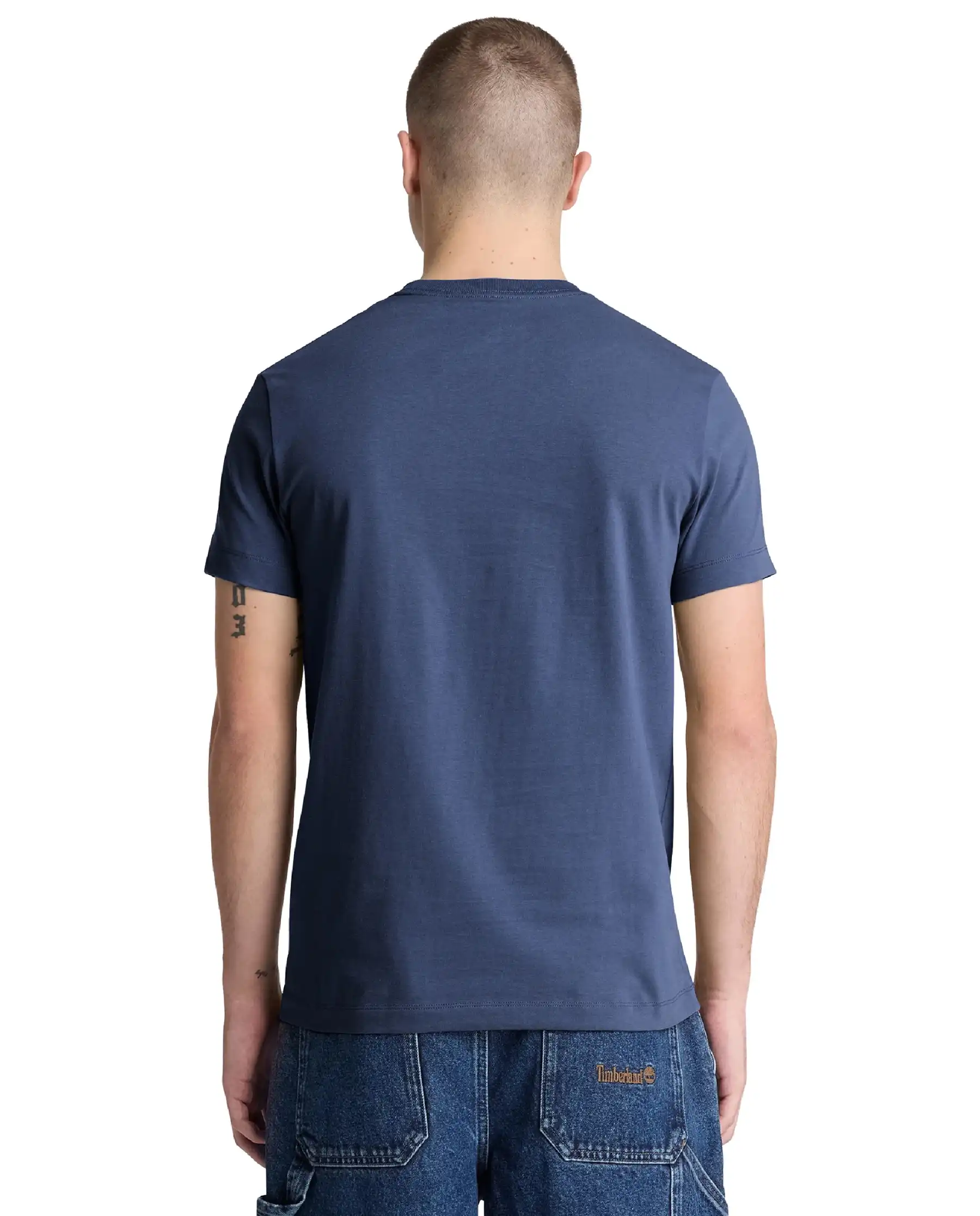 TIMBERLAND T-SHIRT SHORT SLEEVES TEE BLU