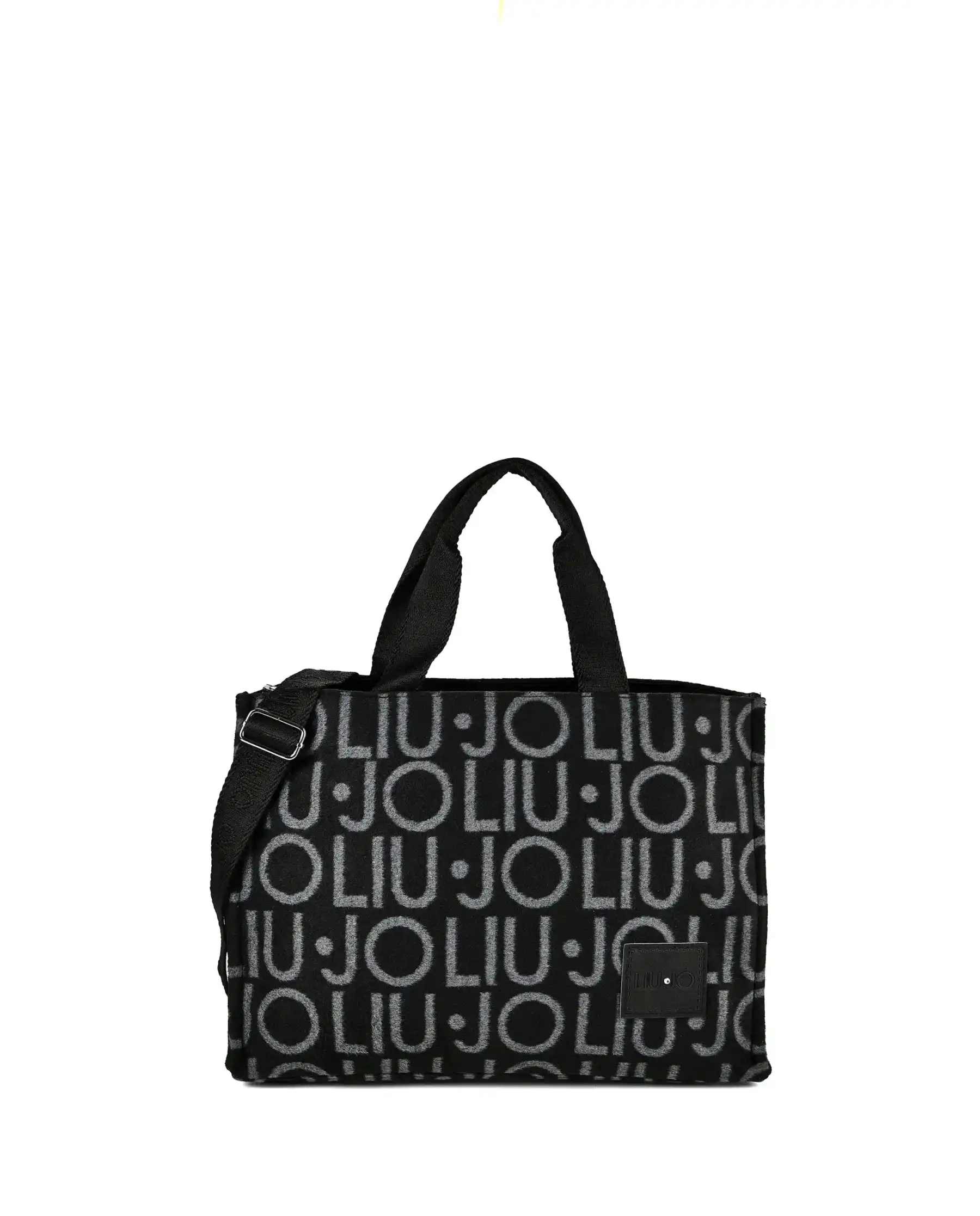 LIU JO BORSA TOTE JACQUARD NERO