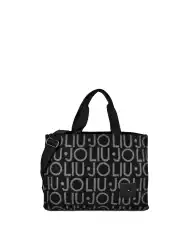 LIU JO BORSA TOTE JACQUARD NERO