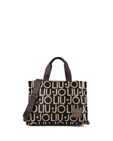 LIU JO BORSA TOTE JACQUARD TESTA DI MORO