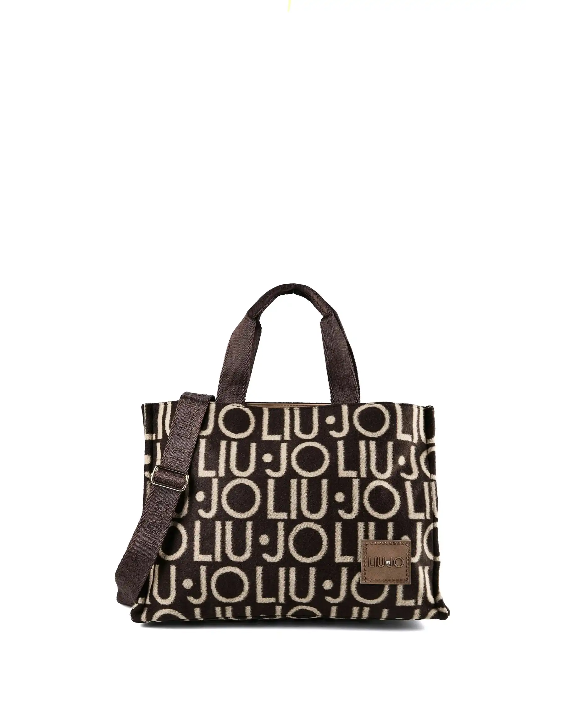 LIU JO BORSA TOTE JACQUARD TESTA DI MORO