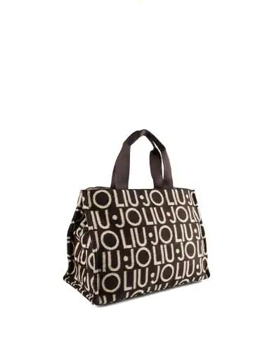LIU JO BORSA TOTE JACQUARD TESTA DI MORO