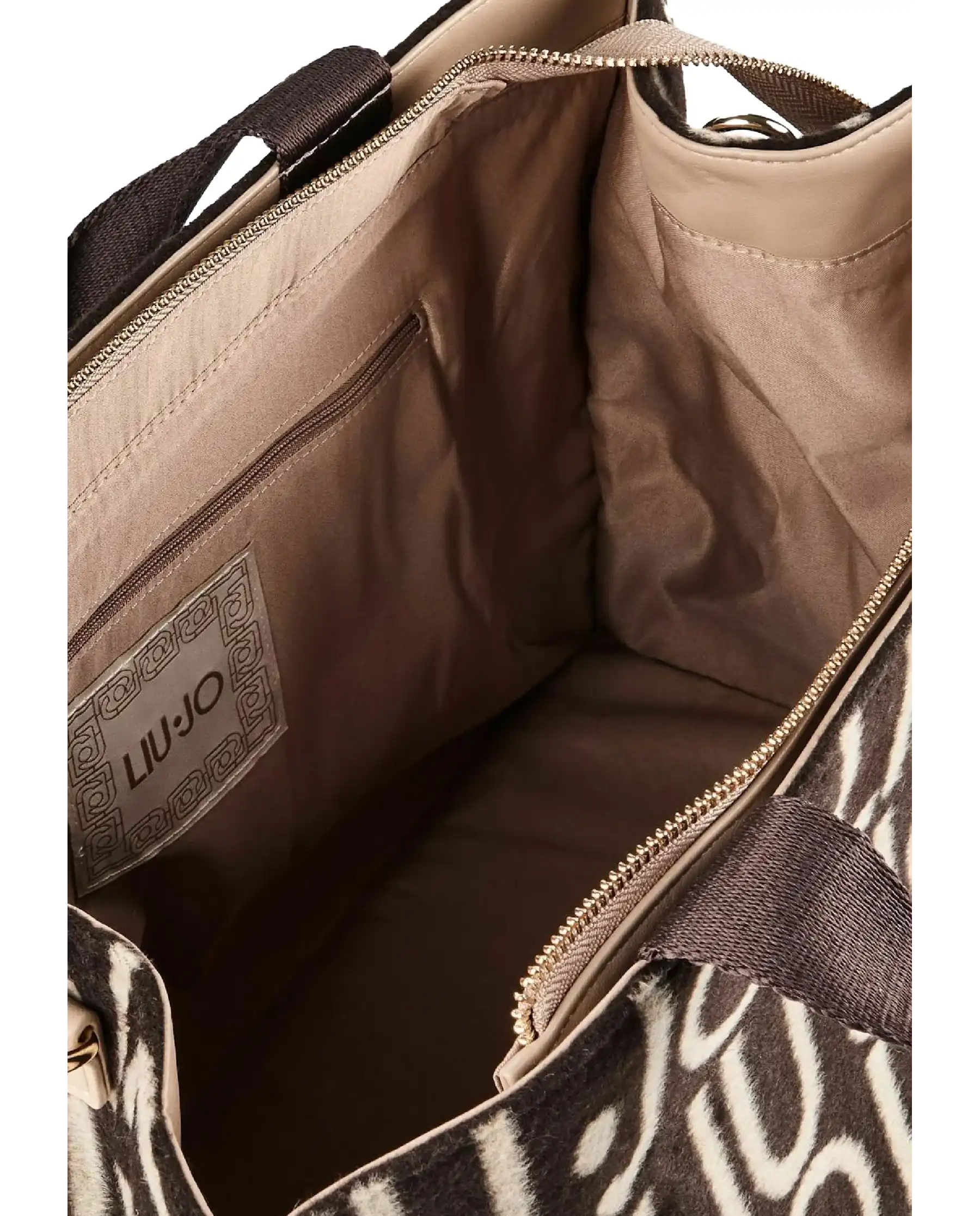 LIU JO BORSA TOTE JACQUARD TESTA DI MORO
