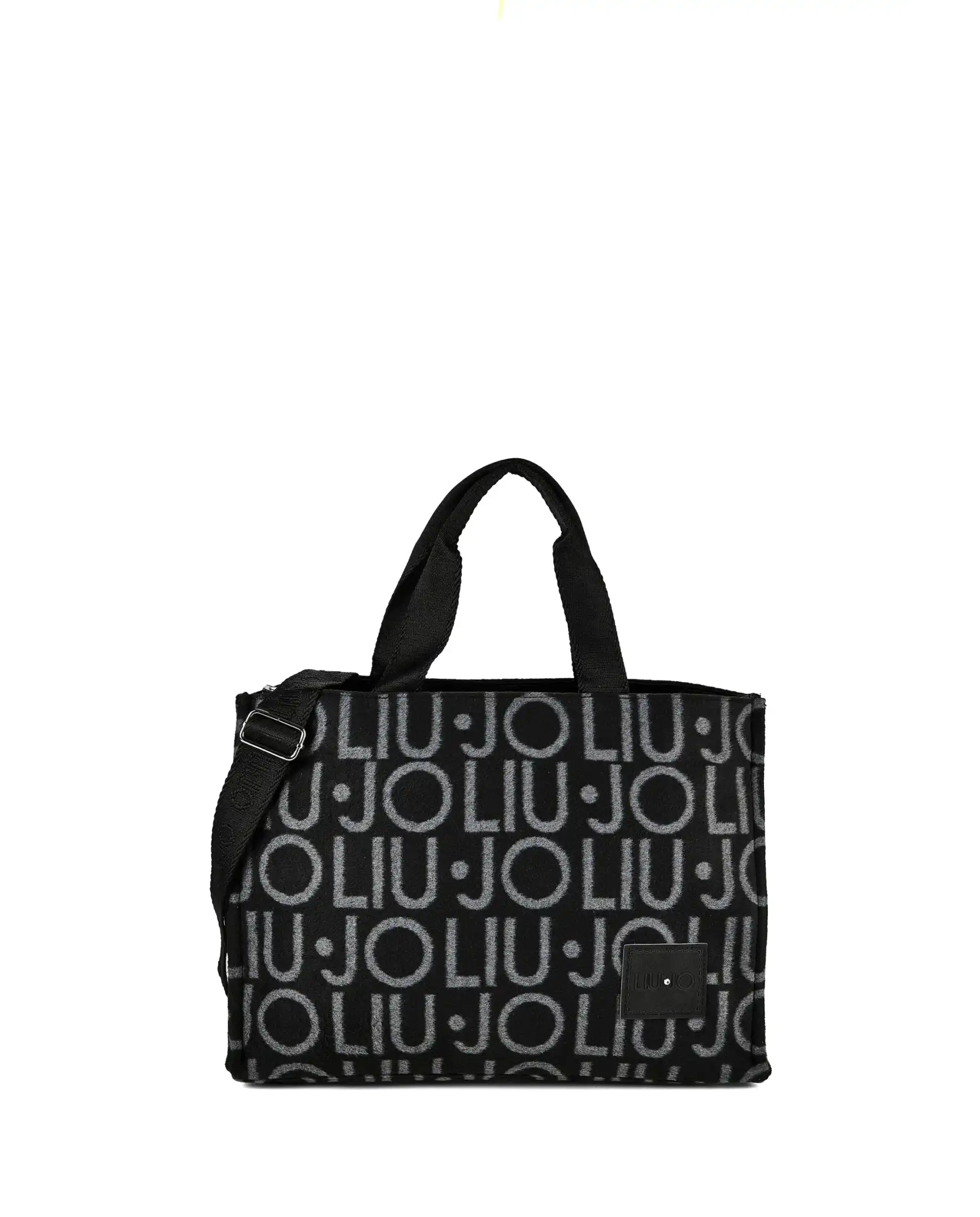 LIU JO BORSA TOTE JACQUARD NERO