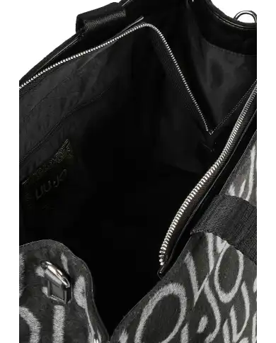 LIU JO BORSA TOTE JACQUARD NERO