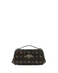 GUESS BORSA EMELIE LOGO FLAP CROSSBODY MARRONE