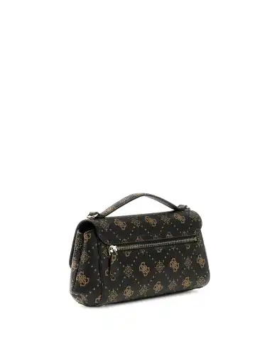GUESS BORSA EMELIE LOGO FLAP CROSSBODY MARRONE