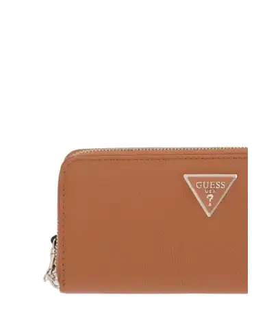 GUESS PORTAFOGLIO LAUREL II SLG LARGE COGNAC