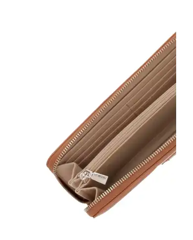 GUESS PORTAFOGLIO LAUREL II SLG LARGE COGNAC