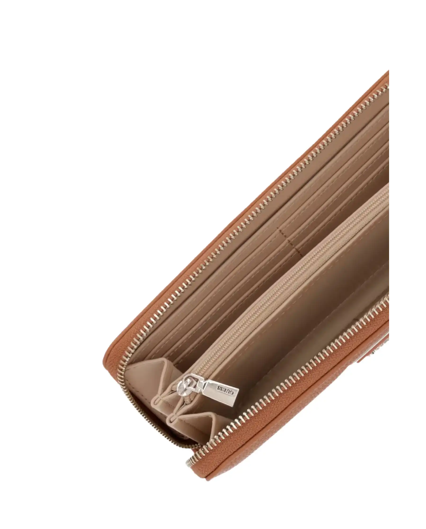 GUESS PORTAFOGLIO LAUREL II SLG LARGE COGNAC