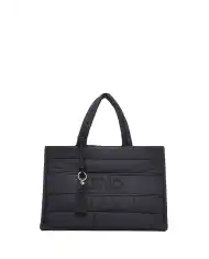 LIU JO BORSA TOTE IN NYLON IMBOTTITO NERO