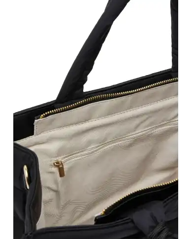 LIU JO BORSA TOTE IN NYLON IMBOTTITO NERO