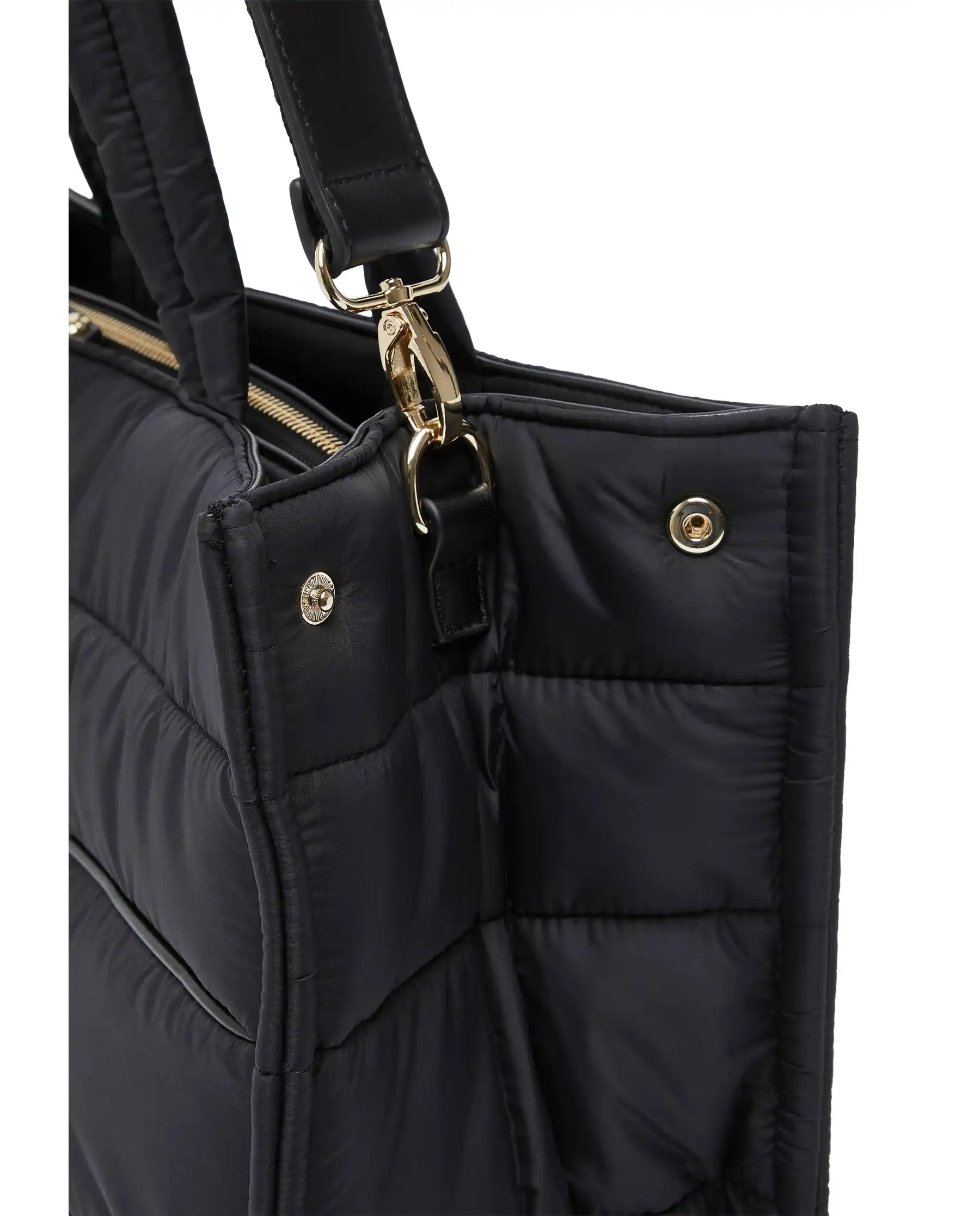 LIU JO BORSA TOTE IN NYLON IMBOTTITO NERO