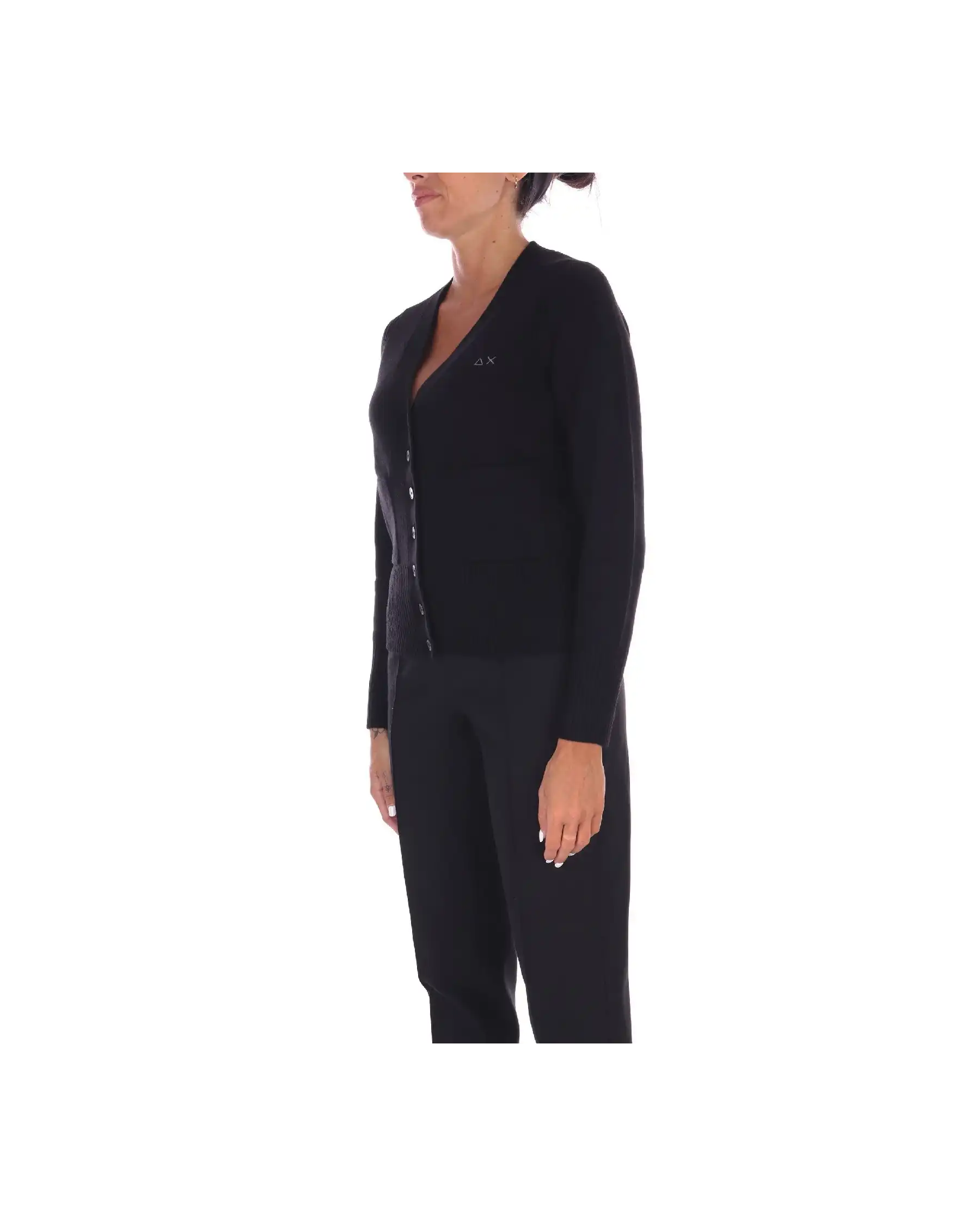 SUN 68 CARDIGAN SOLID WARM NERO