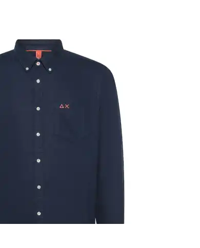 SUN 68 CAMICIA BLU