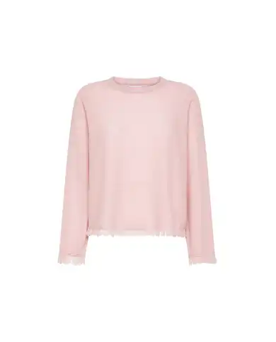 SUN 68 MAGLIA FRINGES ROSA