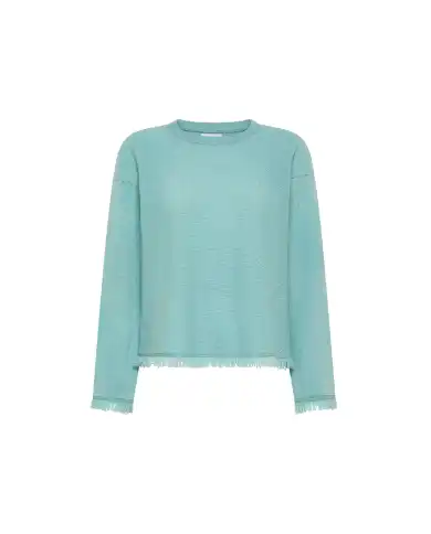 SUN 68 MAGLIA FRINGES CIELO