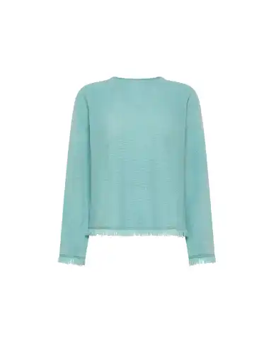 SUN 68 MAGLIA FRINGES CIELO