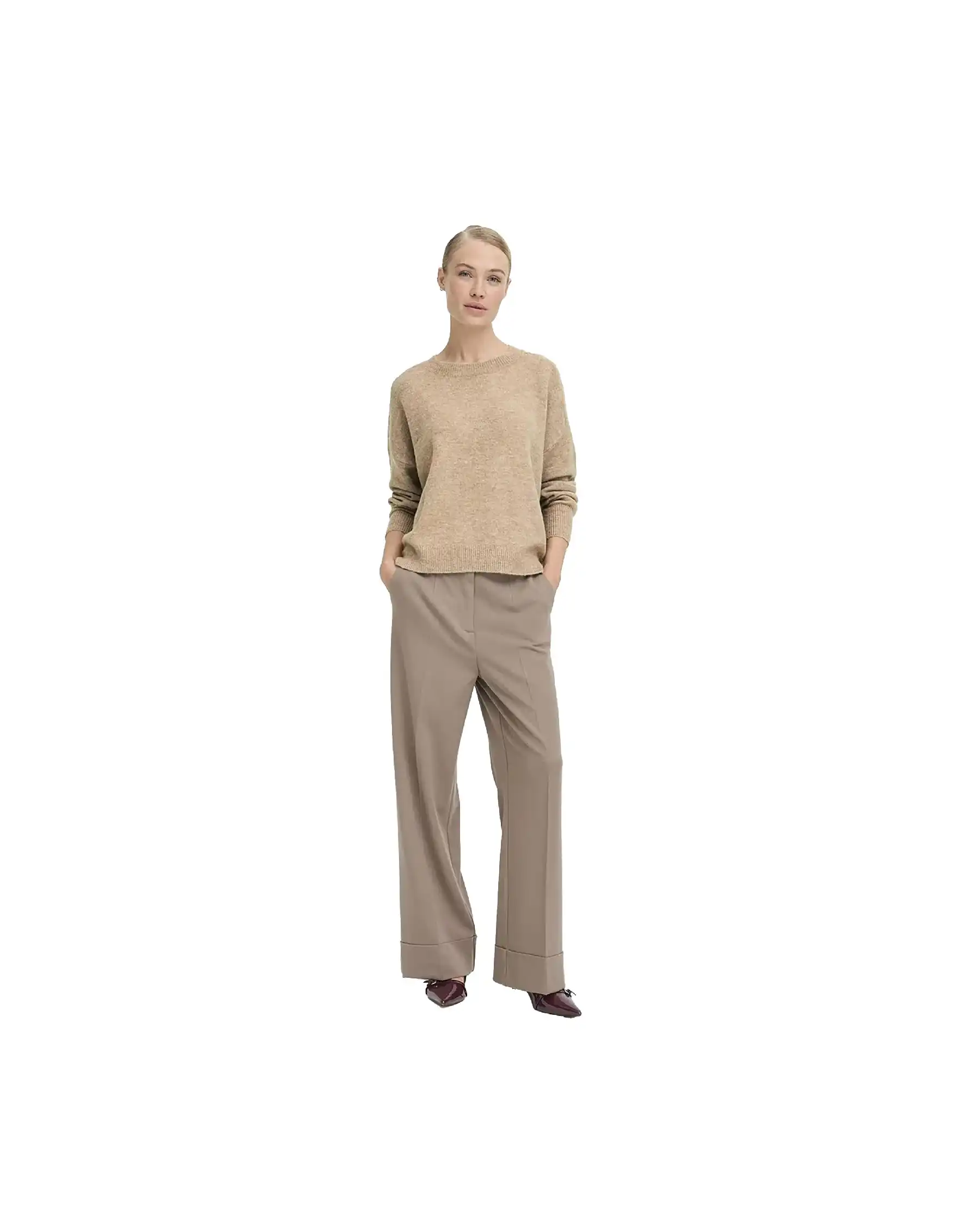 B.YOUNG MAGLIONE MONNA BEIGE