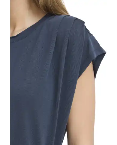 ICHI ICHI T-SHIRT LISKEN BLU Blu
