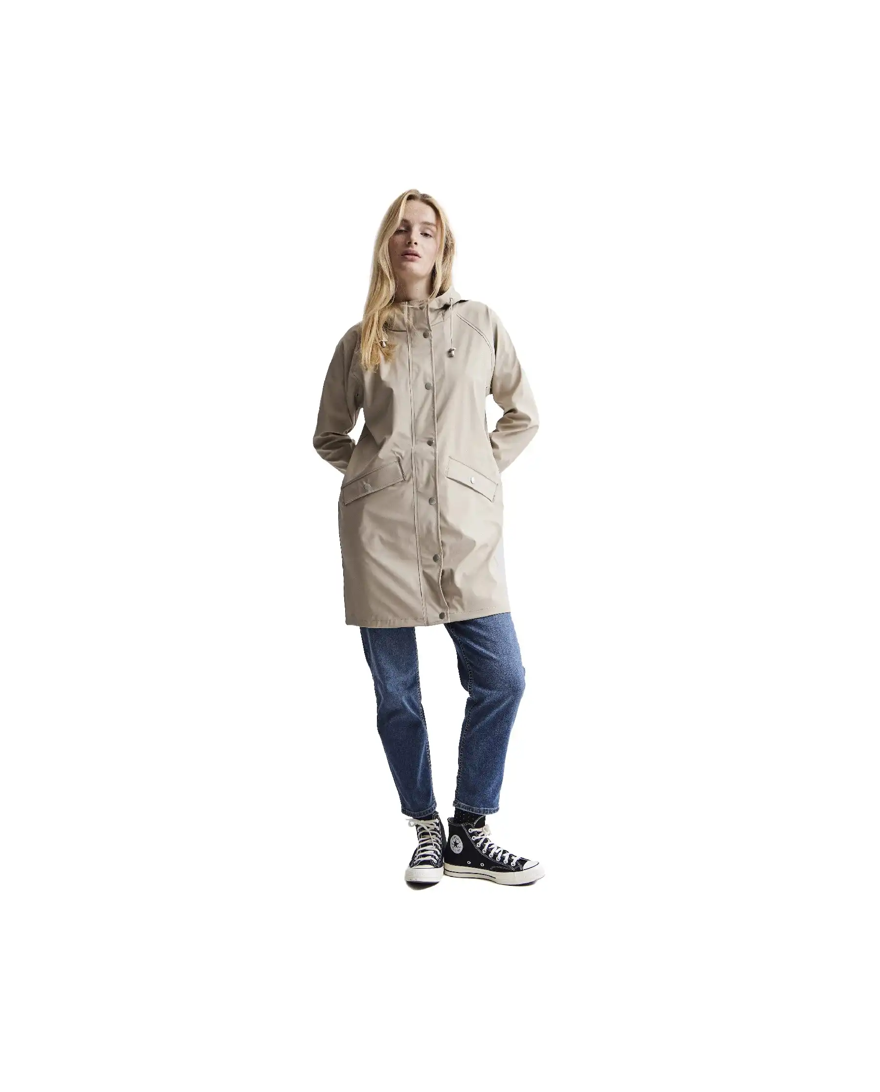 ICHI ICHI IMPERMEABILE TAZI BEIGE Beige
