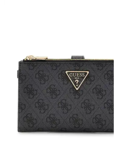 GUESS GUESS PORTAFOGLIO LAUREL NERO Nero