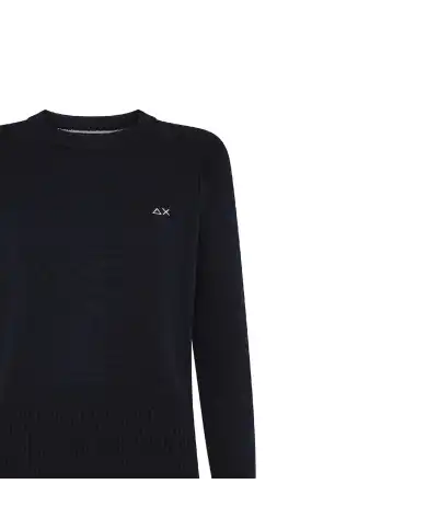 SUN 68 SUN 68 MAGLIONE SOLID WARM BLU Blu
