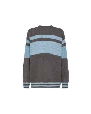 SUN 68 SUN 68 CARDIGAN COLOR BLOCK GRIGIO Grigio