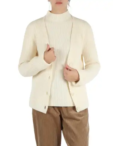SUN 68 SUN 68 CARDIGAN PANNA Panna