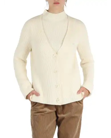 SUN 68 SUN 68 CARDIGAN PANNA Panna