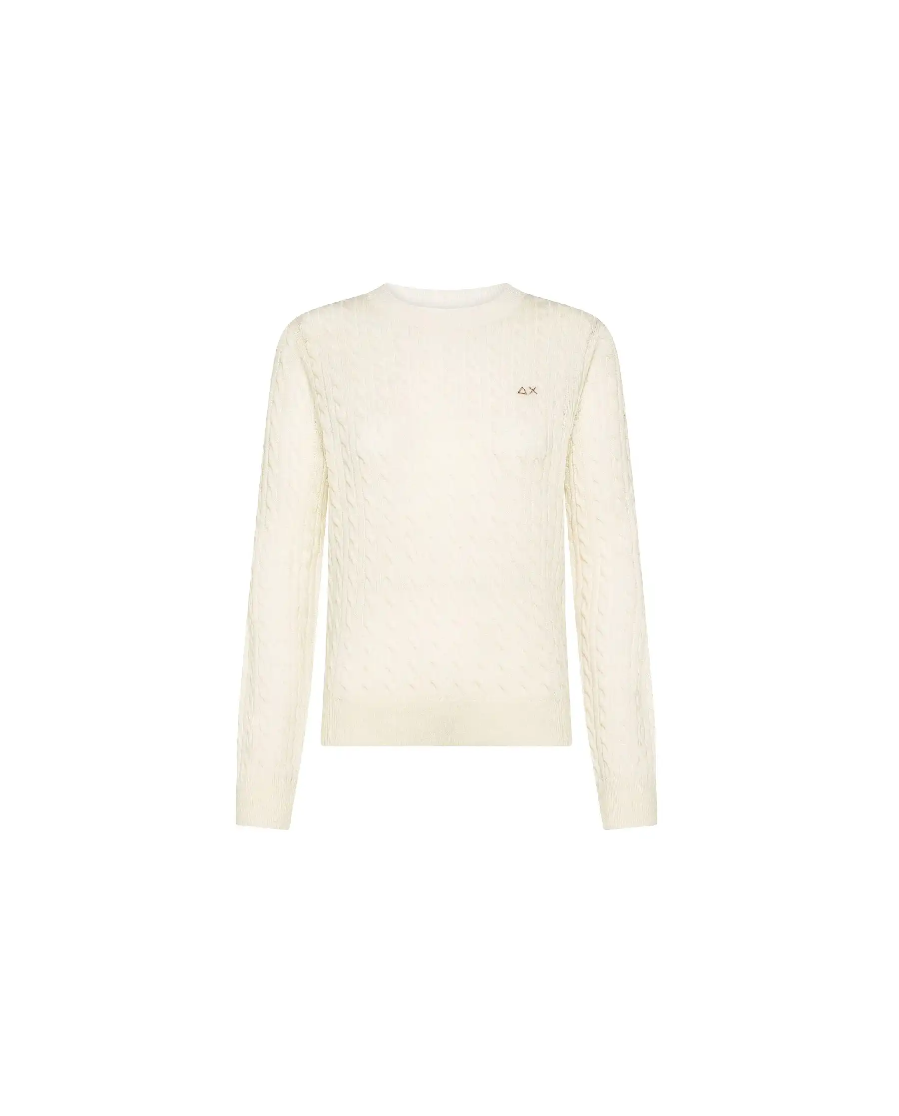 SUN 68 SUN 68 MAGLIONE CABLE PANNA Panna