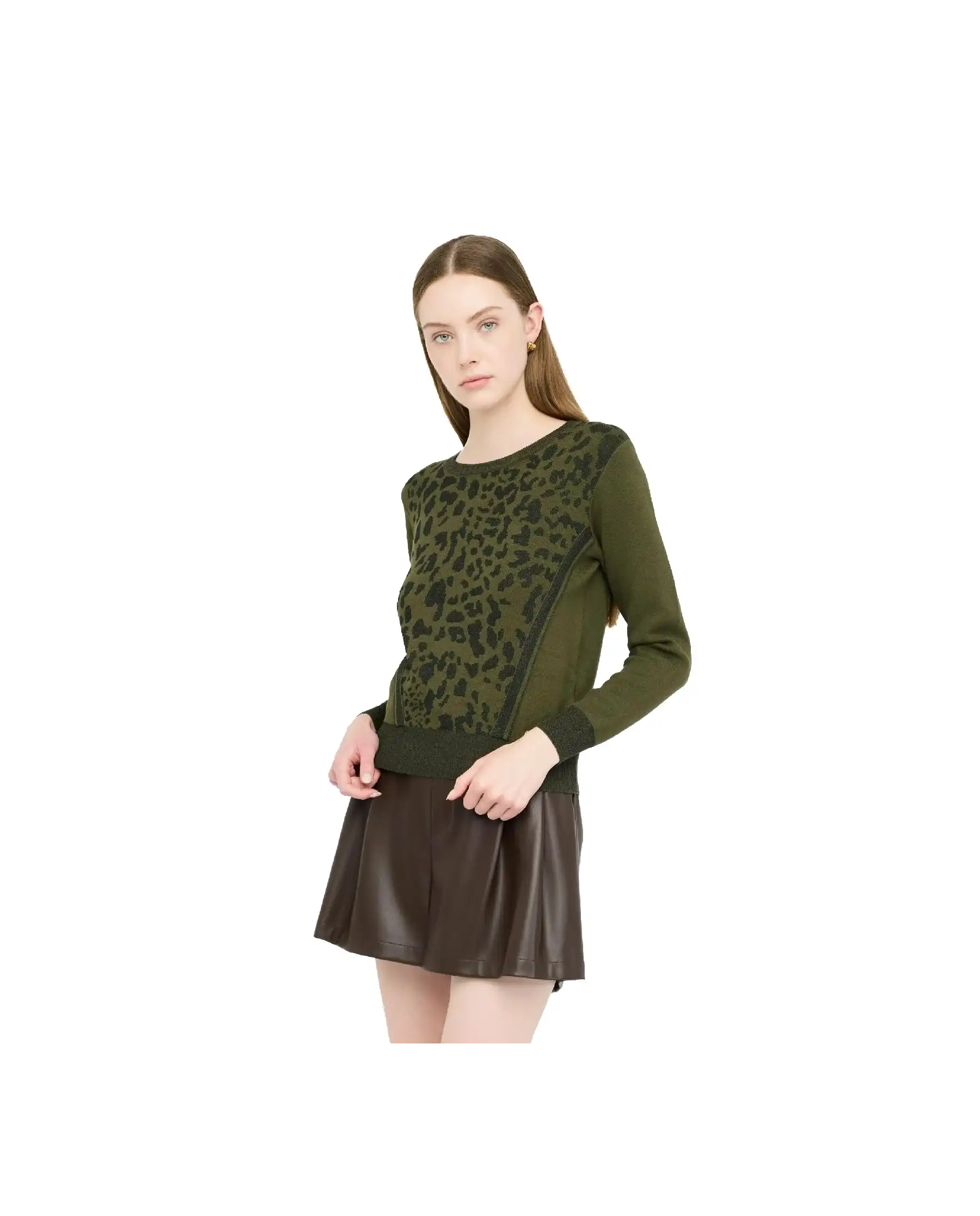 LIU JO LIU JO MAGLIA VERDE MILITARE VERDE MILITARE