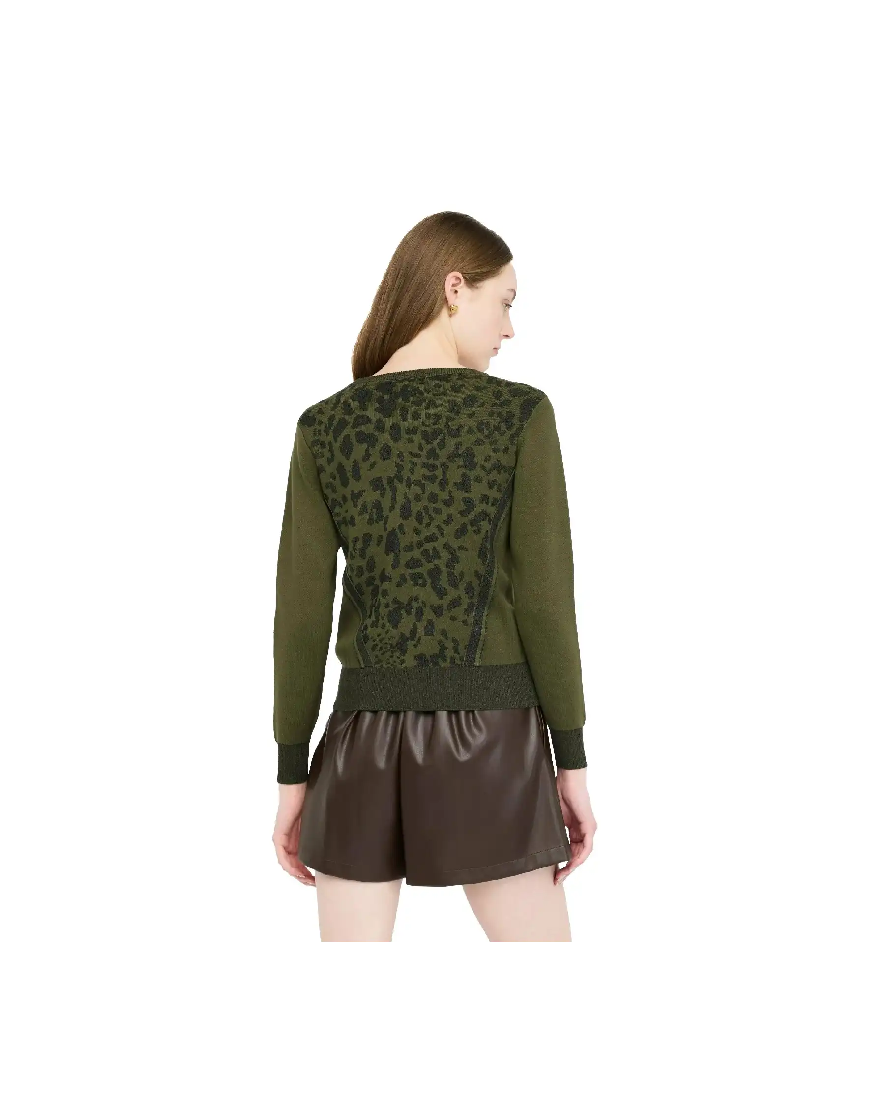 LIU JO LIU JO MAGLIA VERDE MILITARE VERDE MILITARE
