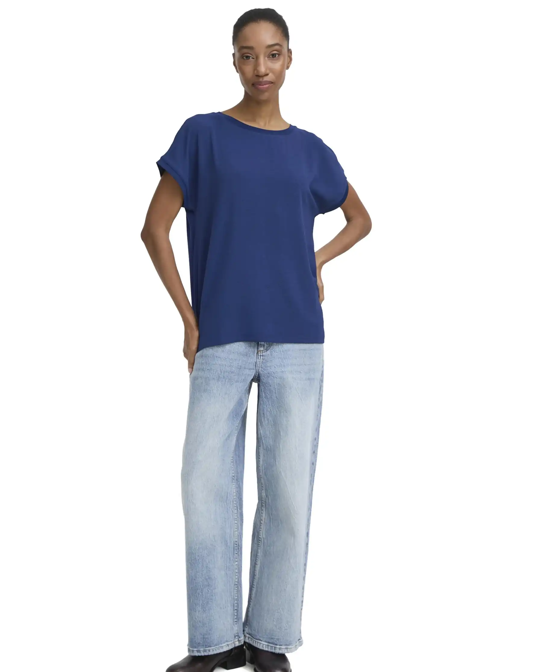 B.YOUNG B.YOUNG T-SHIRT PANYAX TEE BLU BLU