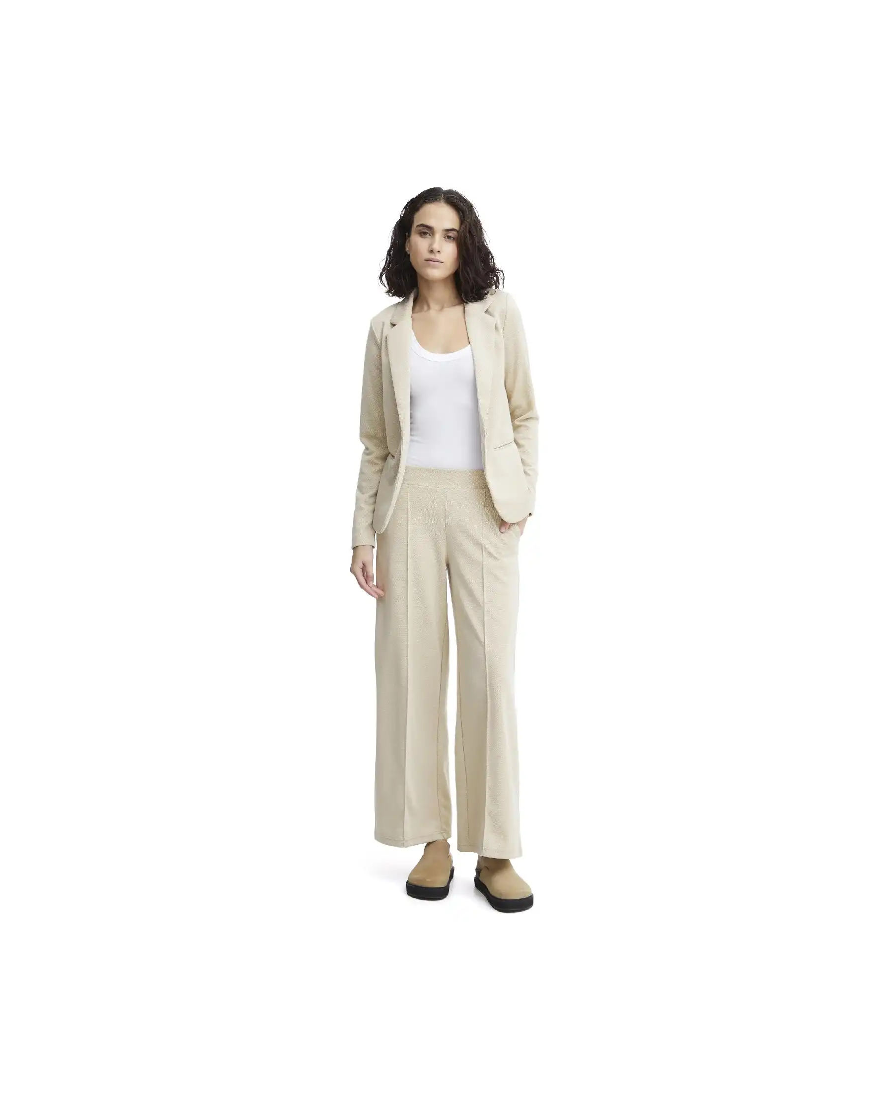 ICHI ICHI PANTALONI BEIGE BEIGE