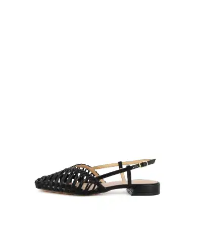 MISS UNIQUE MISS UNIQUE SLING BACK NERO NERO