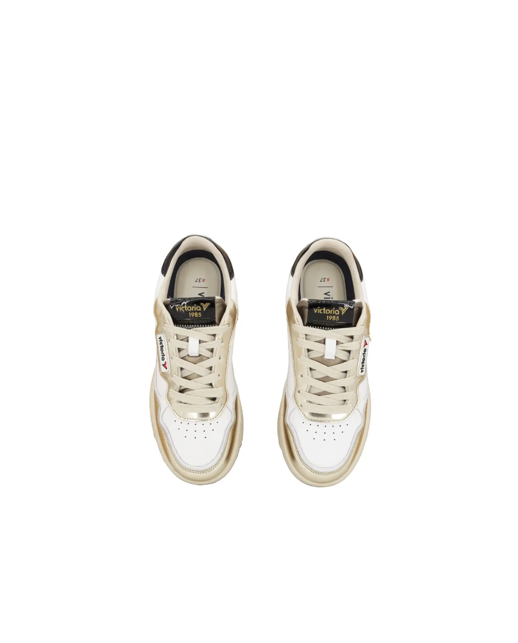 VICTORIA VICTORIA SNEAKERS BIANCO ORO